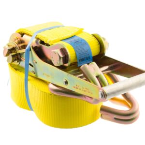 Sjorbandset 2-delig 75mm met haken en ratel (10 ton)