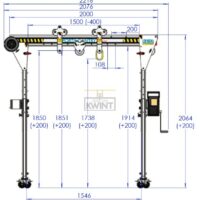 Porta gantry "Rapide"  WLL 500 kg