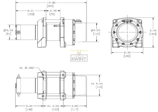 Hijslier type 1200 12/24VDC