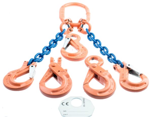 Ketting 2-sprong 6 mm grade100 wll 2,00t