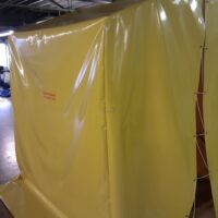 Las- doorwerk tent huismodel geel DIN4102-B1
