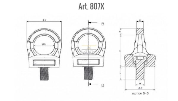 Cartec grade 100 type 807XUNC Oogbouten