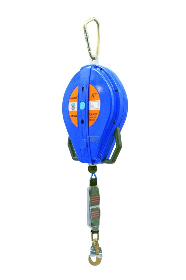 Tractel antivaltoestel Blocfor 30 ESD met 30m RVS staalkabel en haken M10 en M10